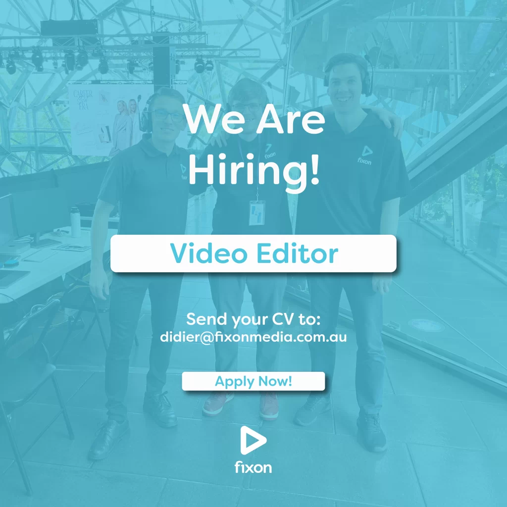 Fixon Media Group are hiring a video editor during April 2024