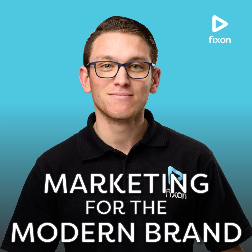 The cover image for the Marketing For The Modern Brand podcast, hosted by Didier Le Miere from Fixon Media Group.