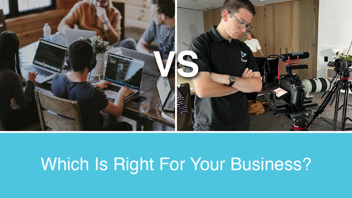 Which is right or your business? An in-house video team or a video production company?