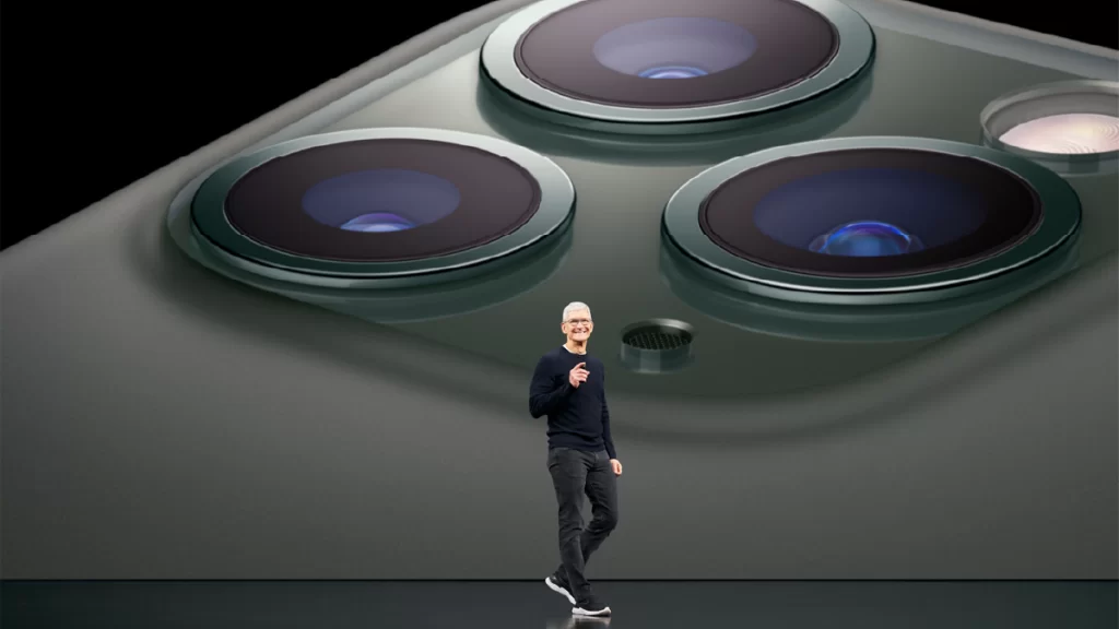 The annual Apple Event, featuring Apple CEO, Tim Cook.